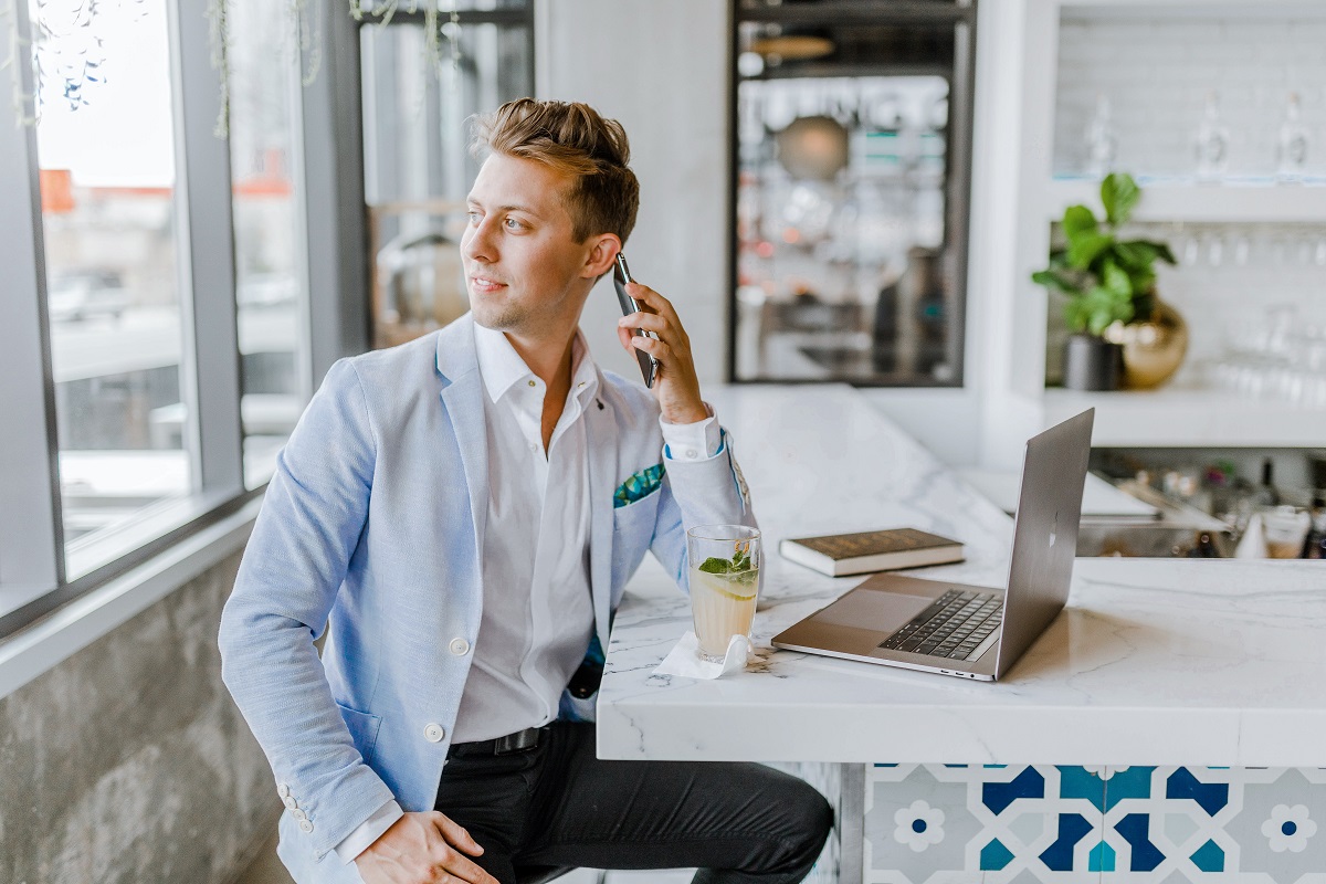 Man taking a phone call