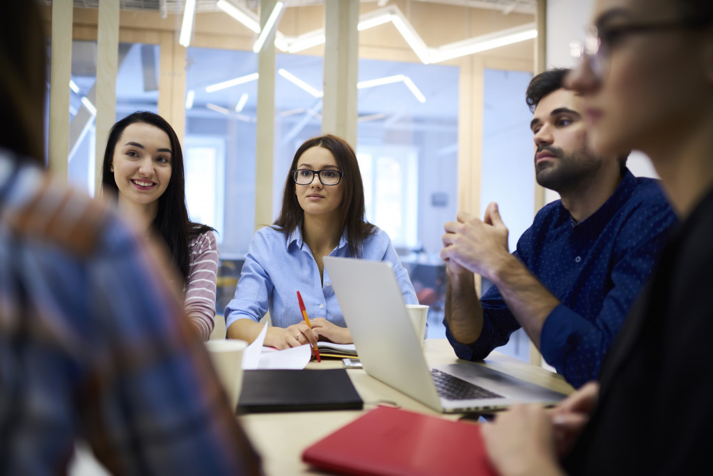 A productive office with good employees