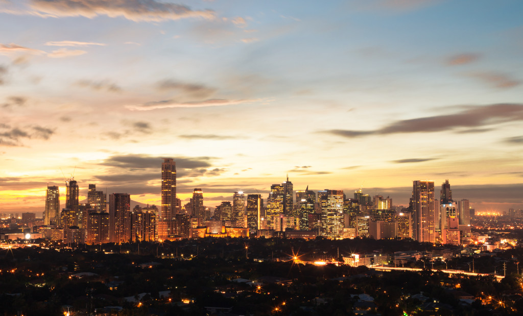 Manila at night, Philippines