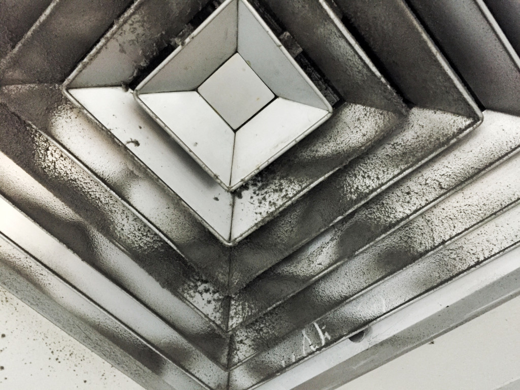 Dirty air ducts in the office