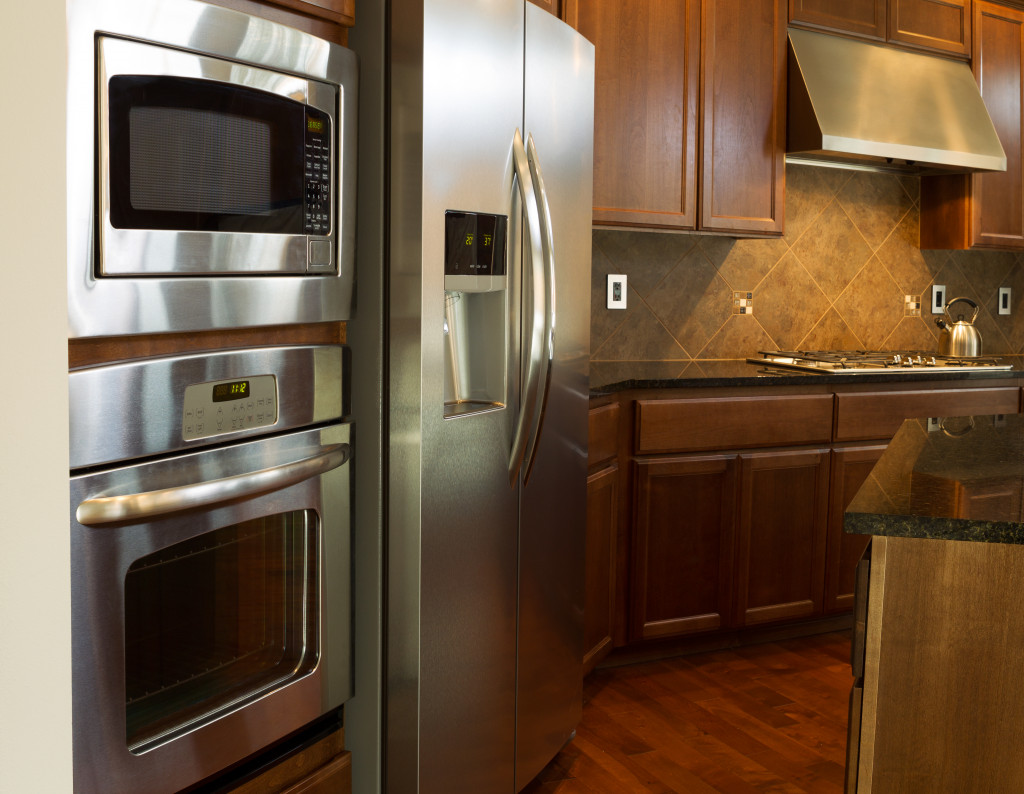 appliances in residential kitchen