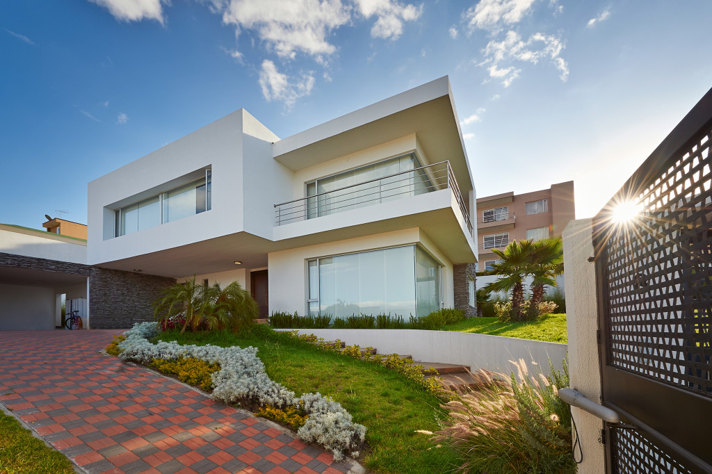 driveway in a modern house