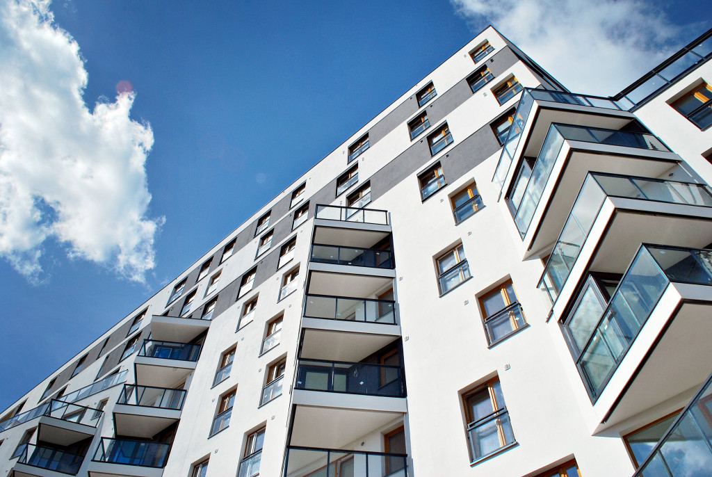 an exterior look of a serviced apartment building